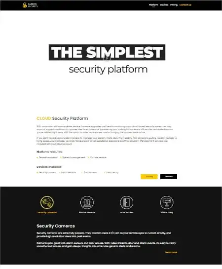 Security Platform developed in bubble.io icon